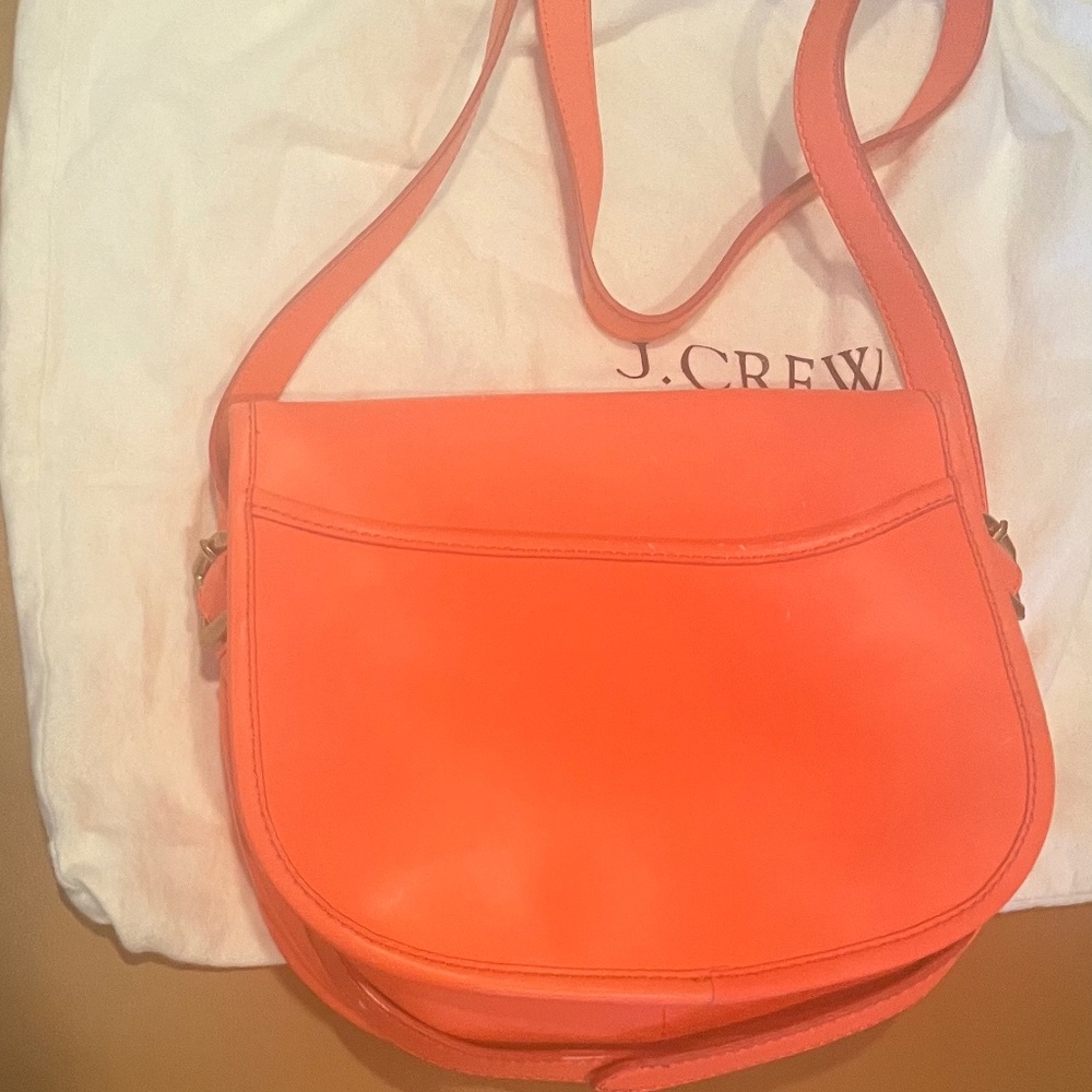 SALESALE JCrew *Display Model* NewNWT Leather Bag Coral Adjustable Straps